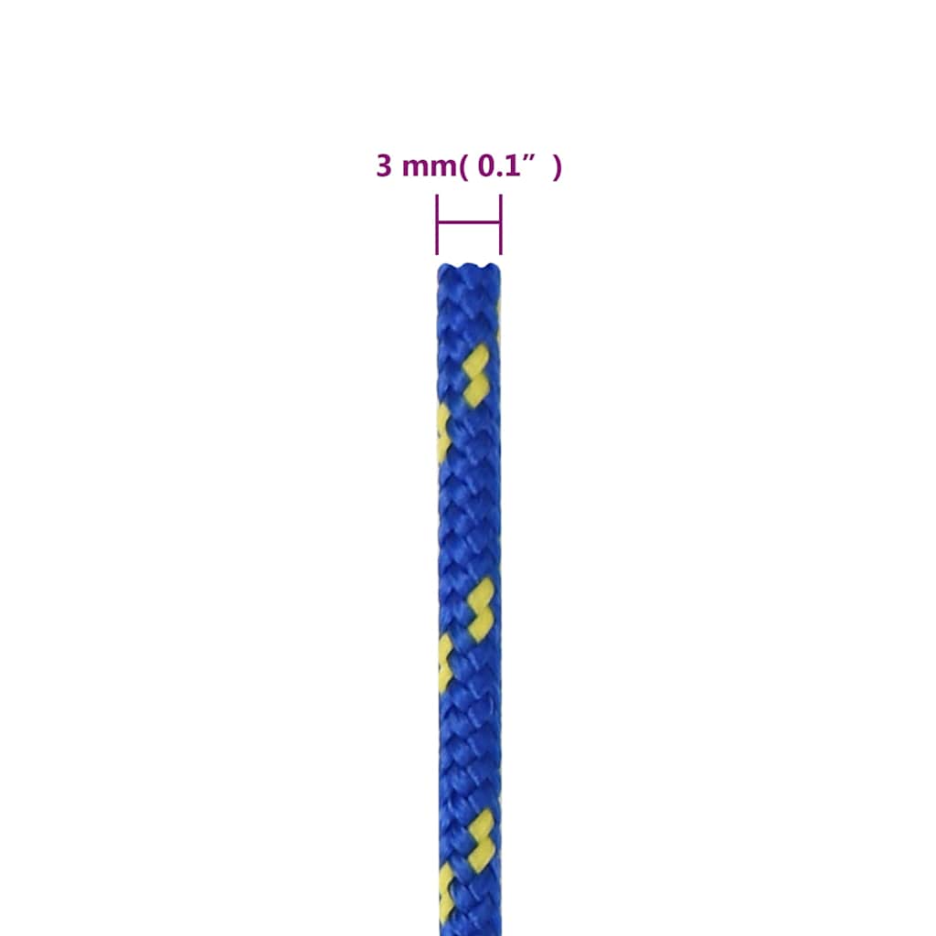 Brodski konop plavi 3 mm 250 m od polipropilena