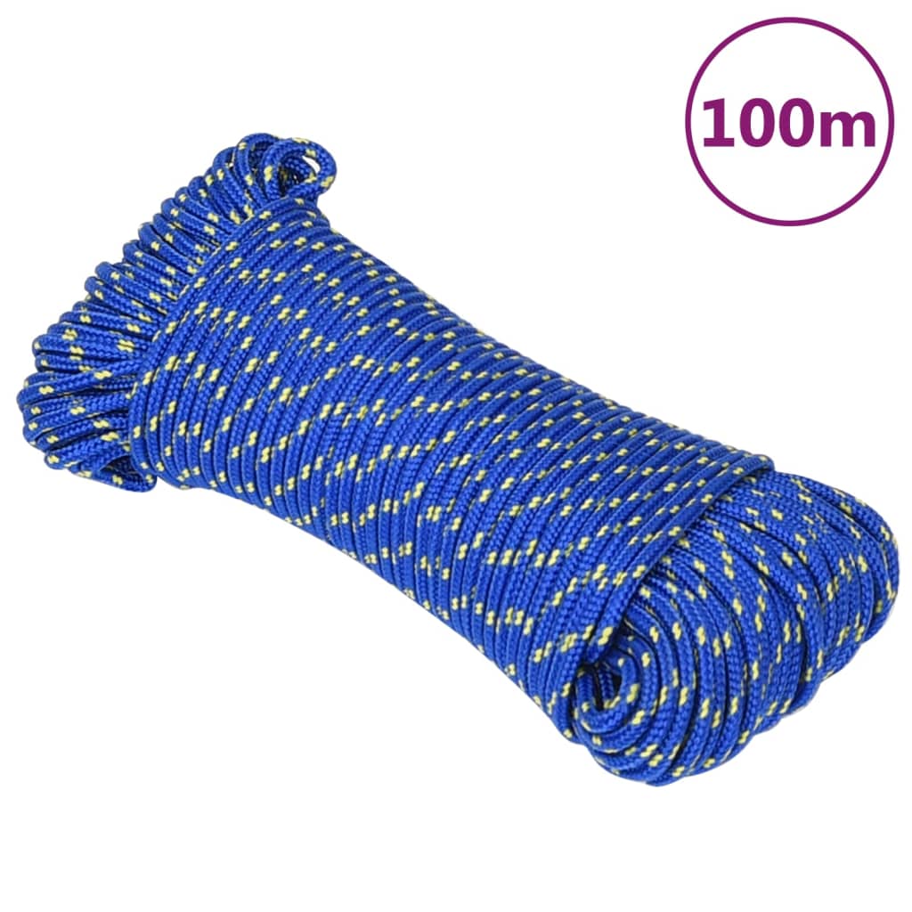 Brodski konop plavi 4 mm 100 m od polipropilena