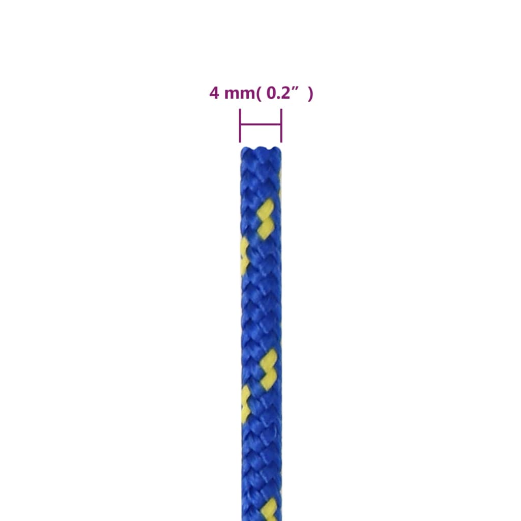 Brodski konop plavi 4 mm 250 m od polipropilena