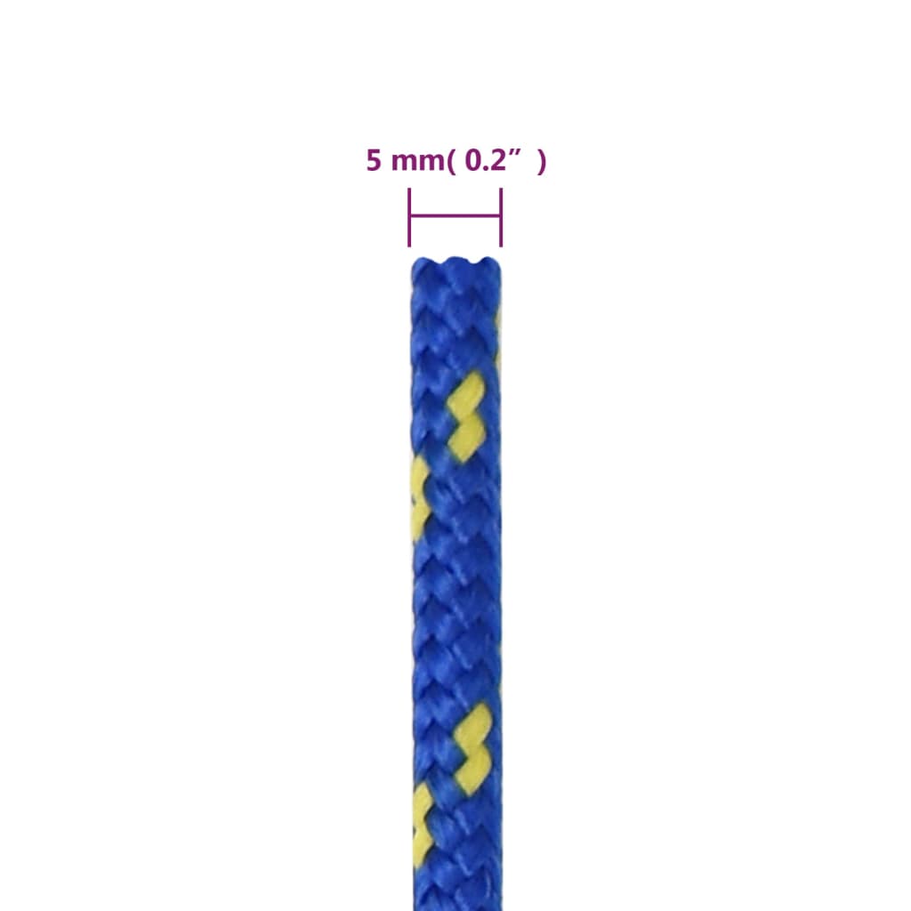 Brodski konop plavi 5 mm 250 m od polipropilena