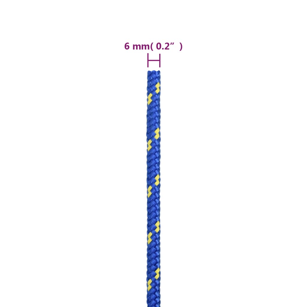 Brodski konop plavi 6 mm 25 m od polipropilena