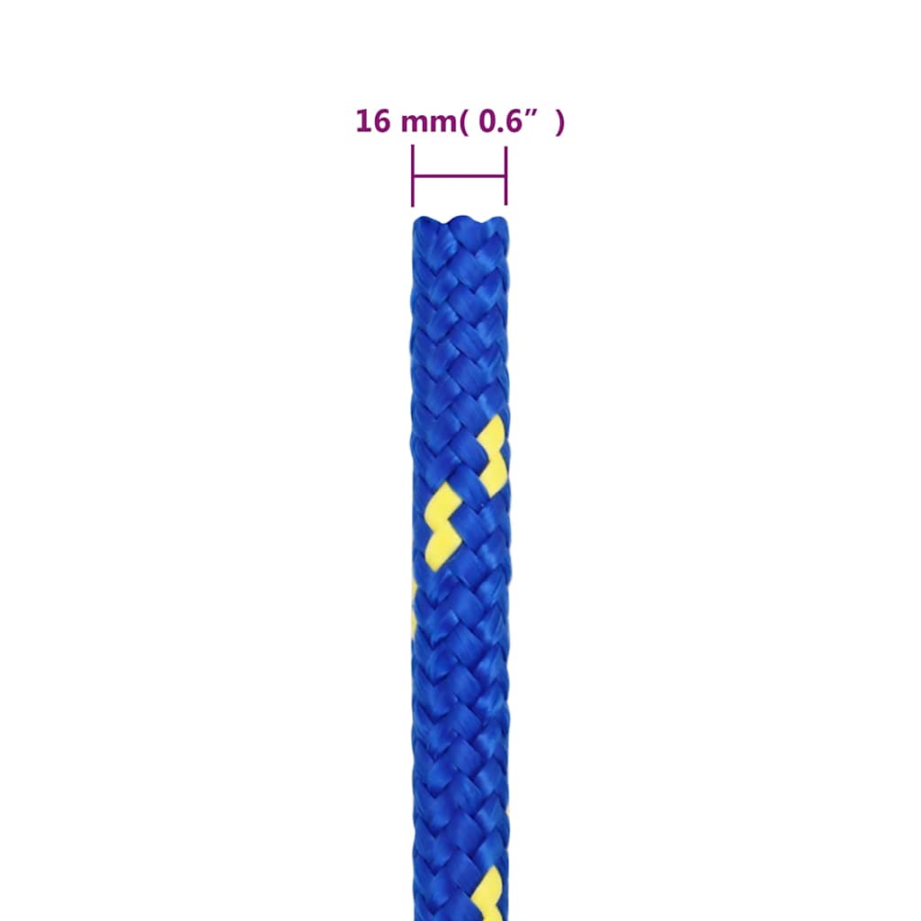 Brodski konop plavi 16 mm 100 m od polipropilena