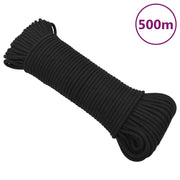 Brodski konop tamnocrni 5 mm 500 m od polipropilena