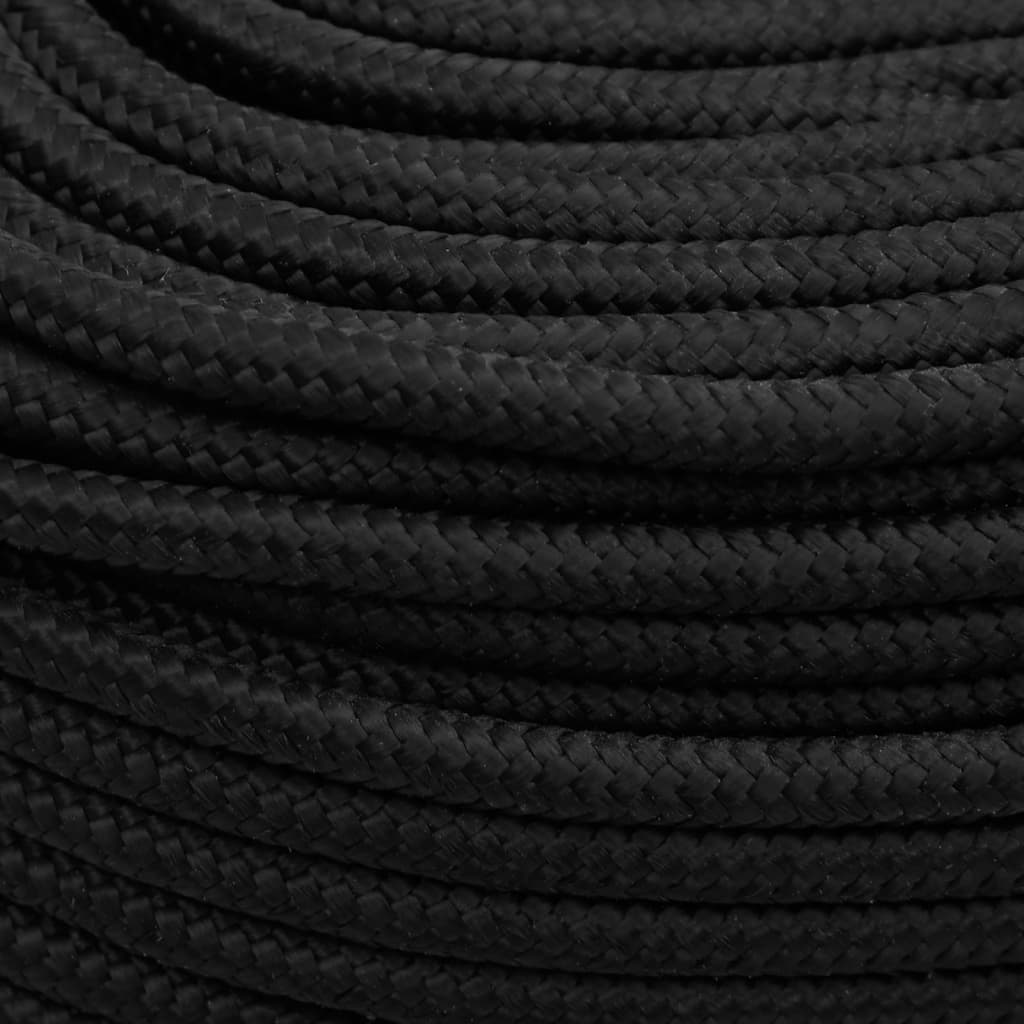 Brodski konop tamnocrni 6 mm 250 m od polipropilena