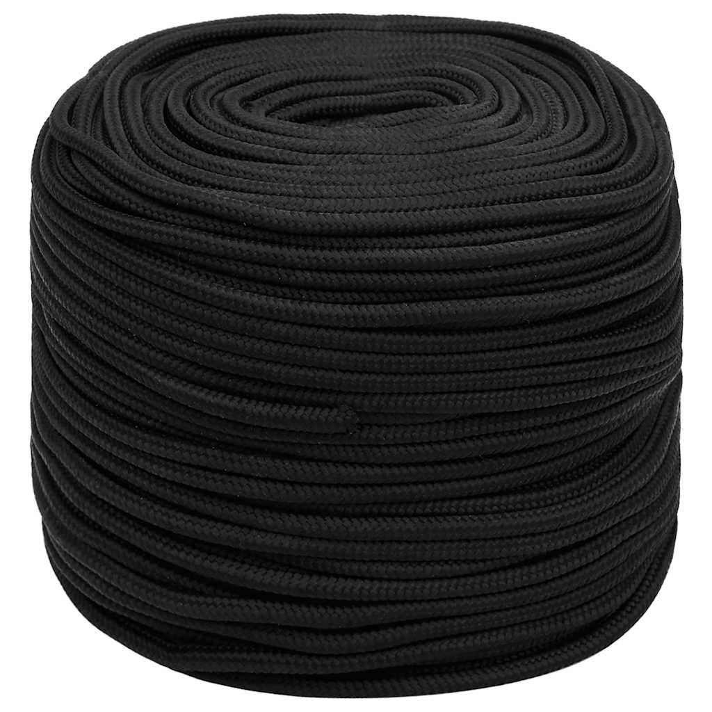 Brodski konop tamnocrni 8 mm 25 m od polipropilena
