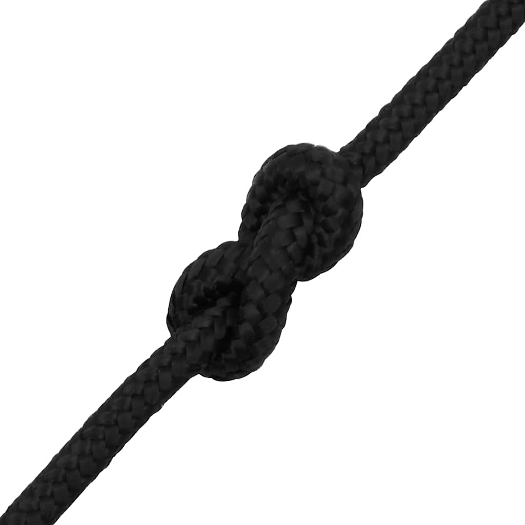 Brodski konop tamnocrni 8 mm 25 m od polipropilena