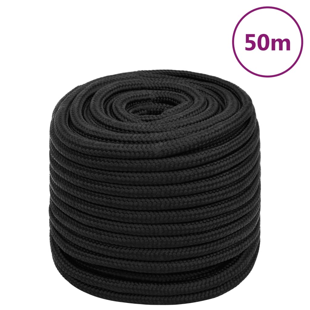 Brodski konop tamnocrni 18 mm 50 m od polipropilena