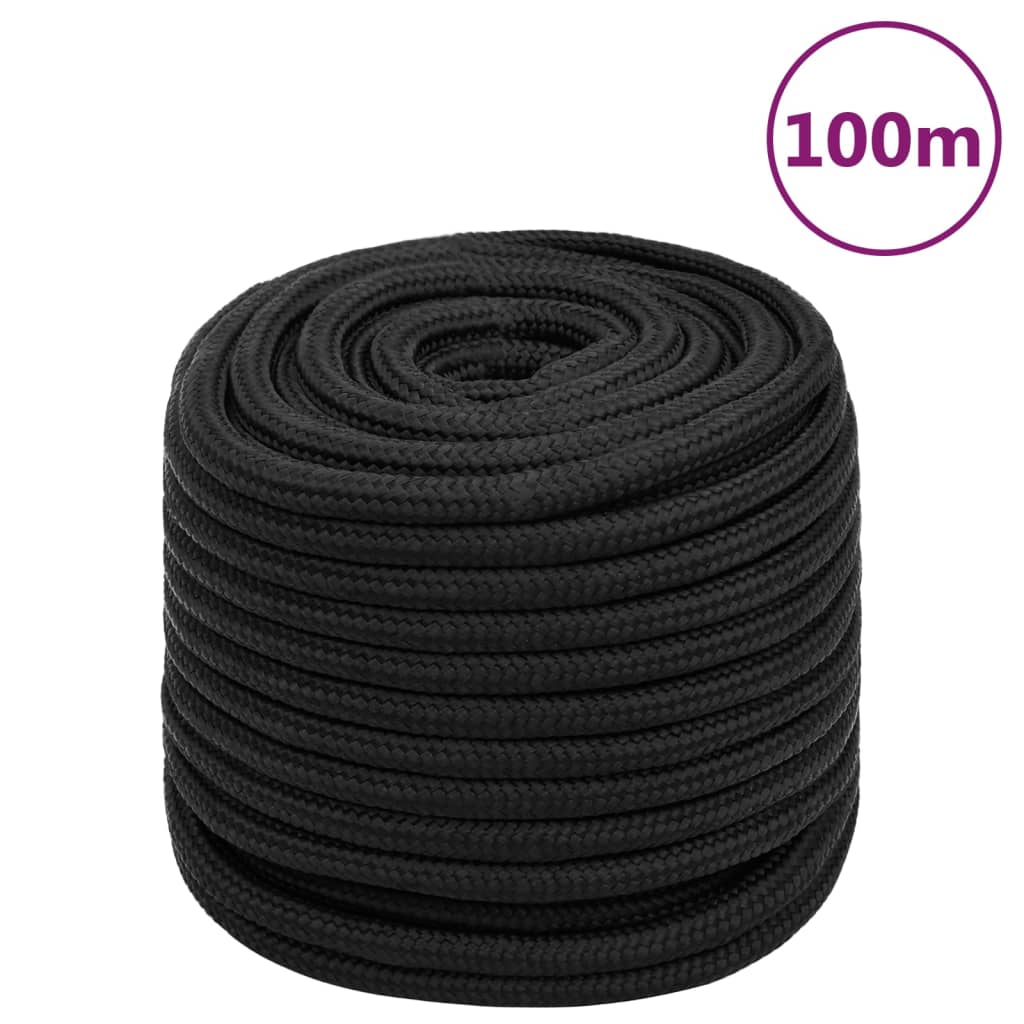 Brodski konop tamnocrni 18 mm 100 m od polipropilena