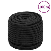 Brodski konop tamnocrni 18 mm 100 m od polipropilena