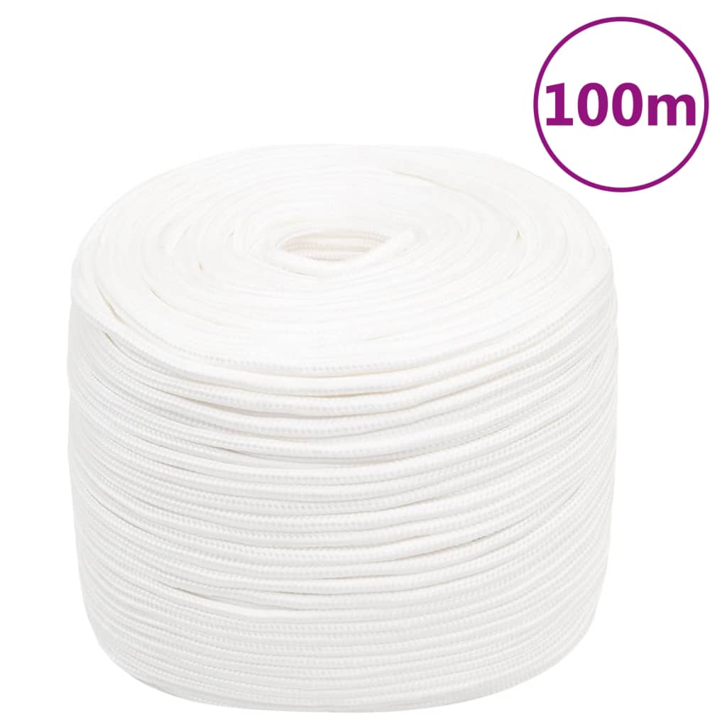 Brodski konop svjetlobijeli 6 mm 100 m od polipropilena