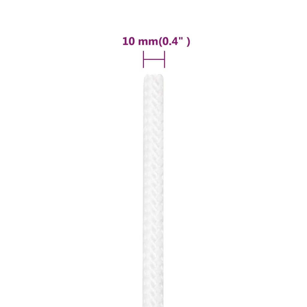 Brodski konop svjetlobijeli 10 mm 250 m od polipropilena