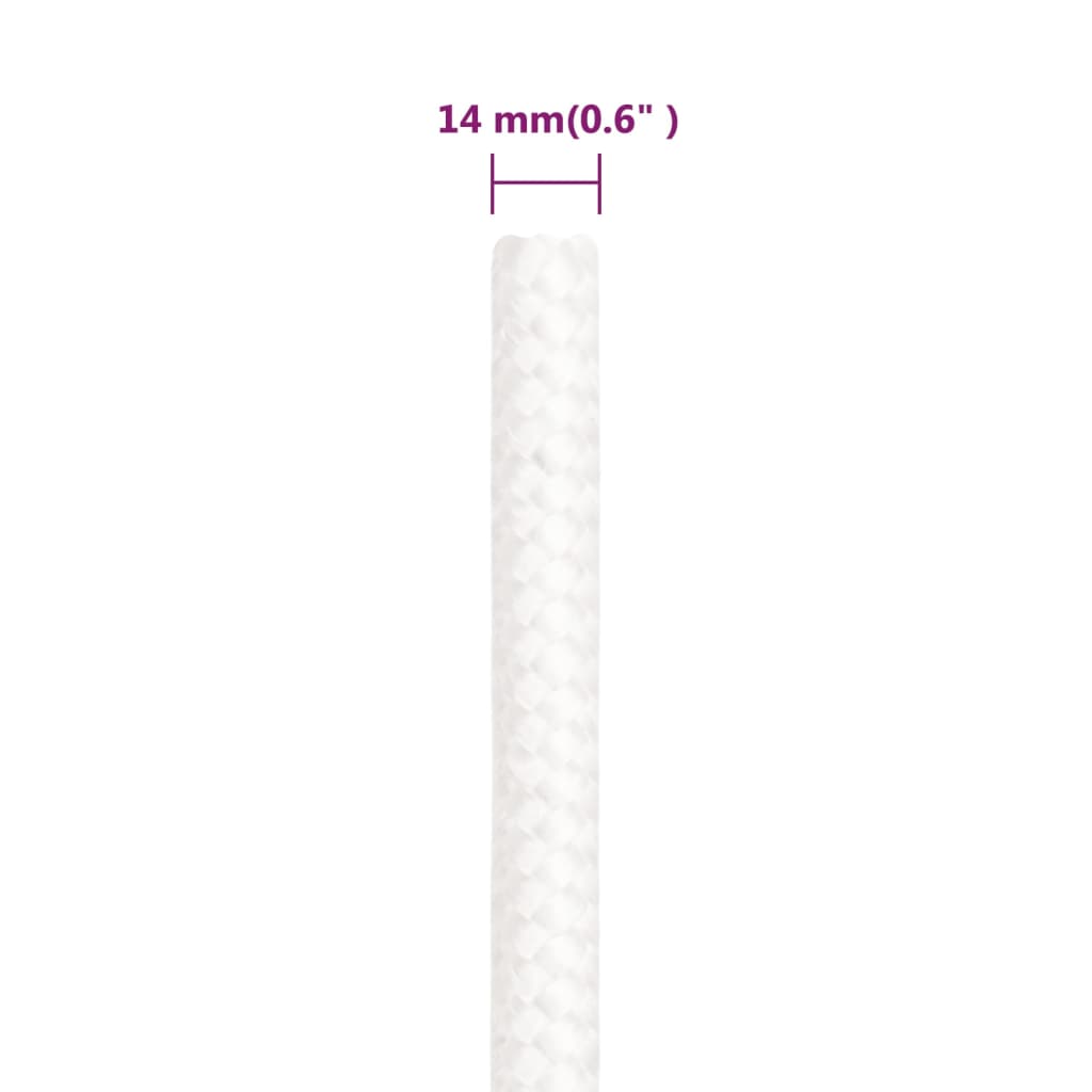 Brodski konop svjetlobijeli 14 mm 100 m od polipropilena