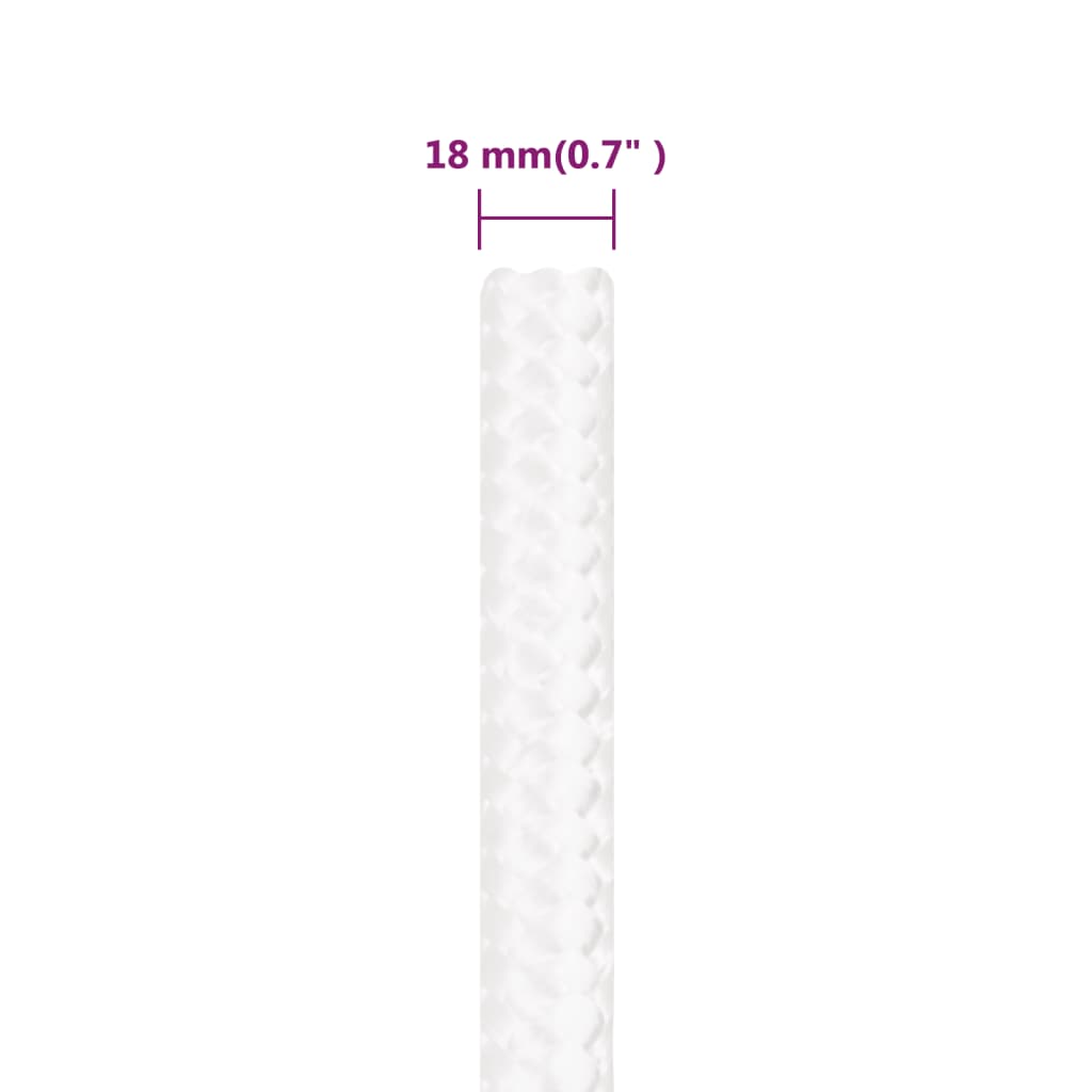 Brodski konop svjetlobijeli 18 mm 100 m od polipropilena