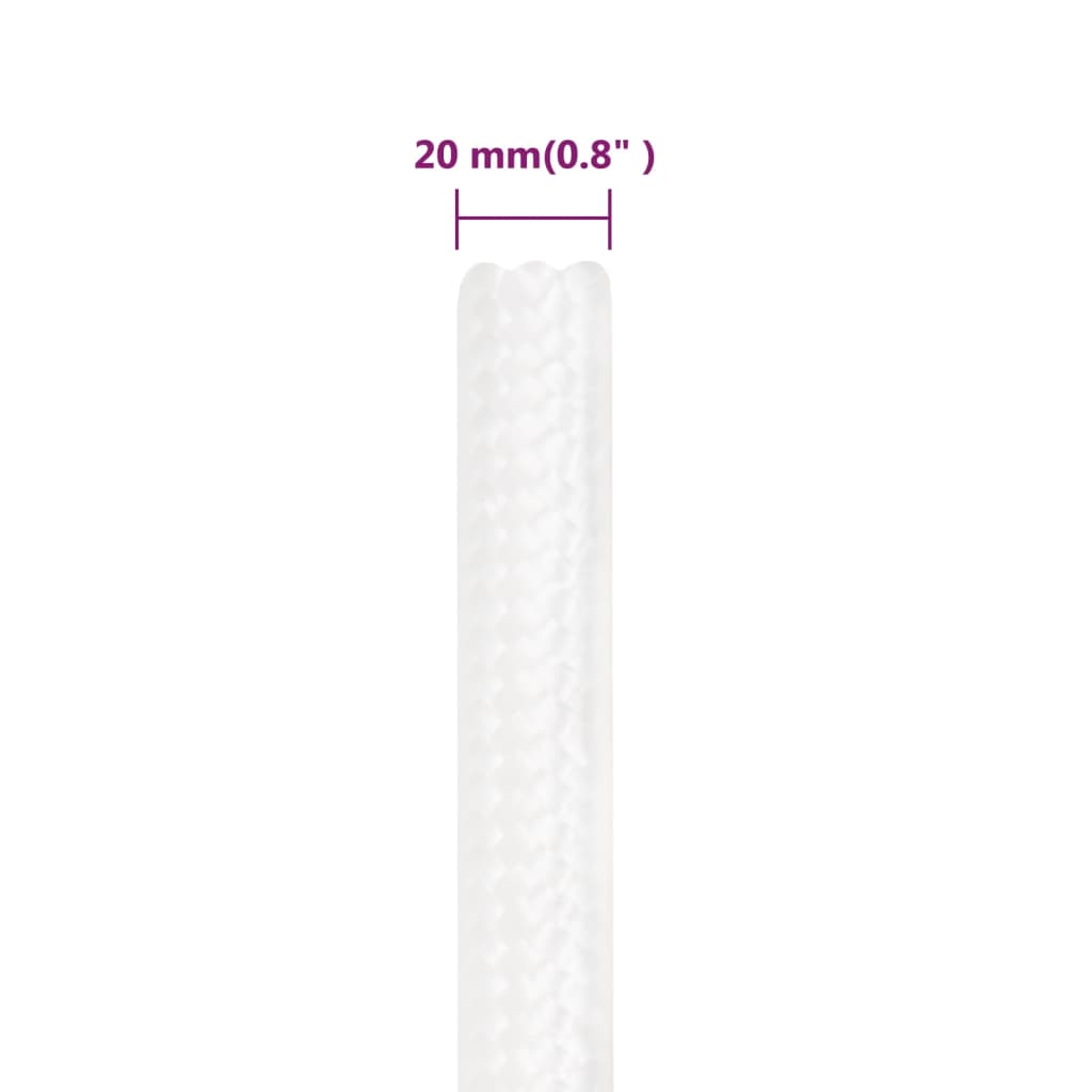 Brodski konop svjetlobijeli 20 mm 50 m od polipropilena