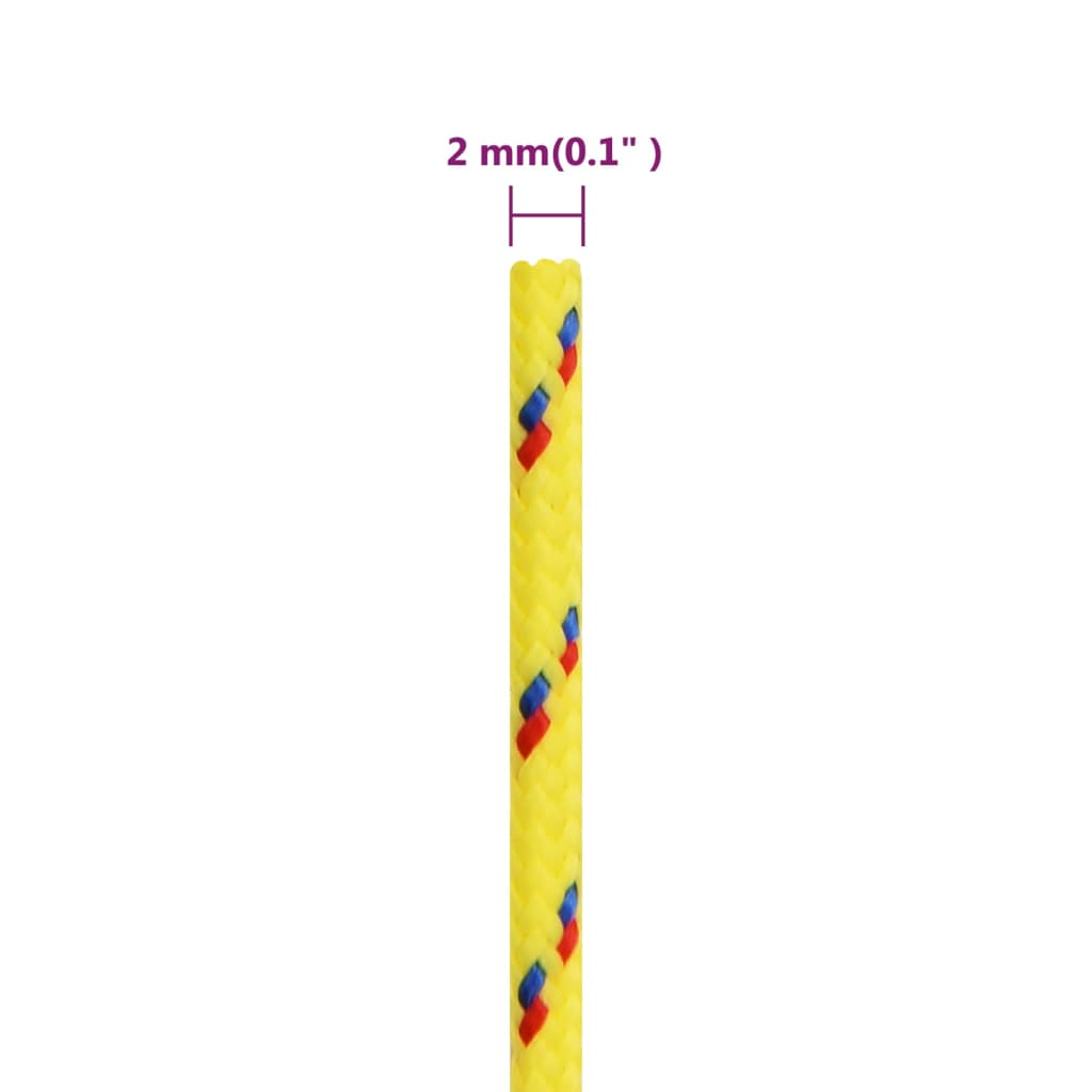 Brodski konop žuti 2 mm 250 m od polipropilena