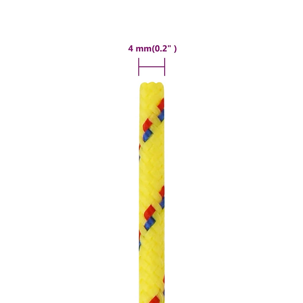 Brodski konop žuti 4 mm 25 m od polipropilena