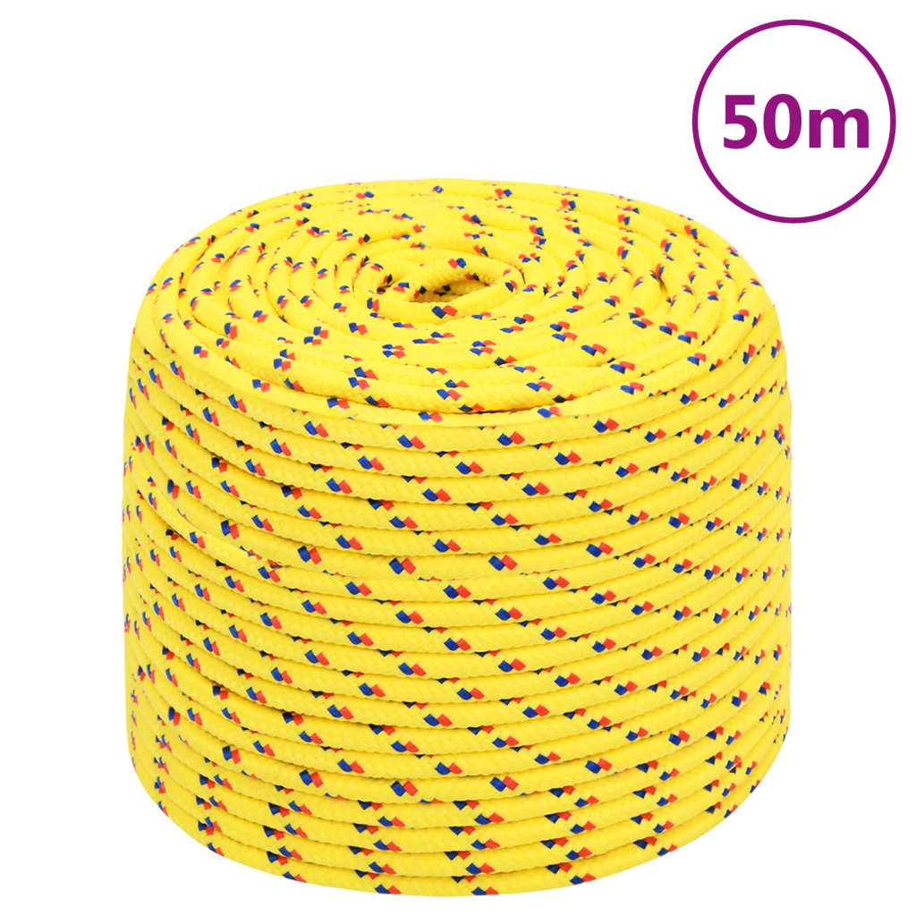 Brodski konop žuti 8 mm 50 m od polipropilena