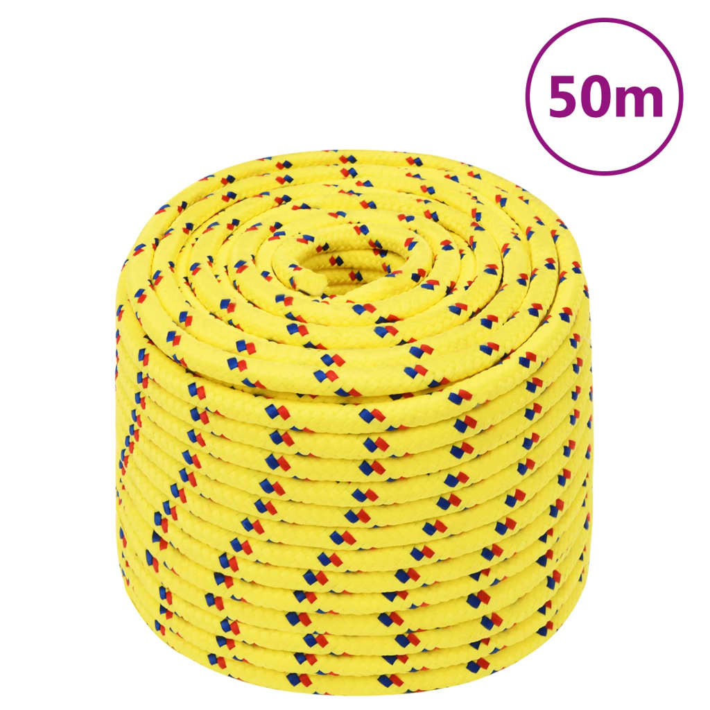 Brodski konop žuti 12 mm 50 m od polipropilena