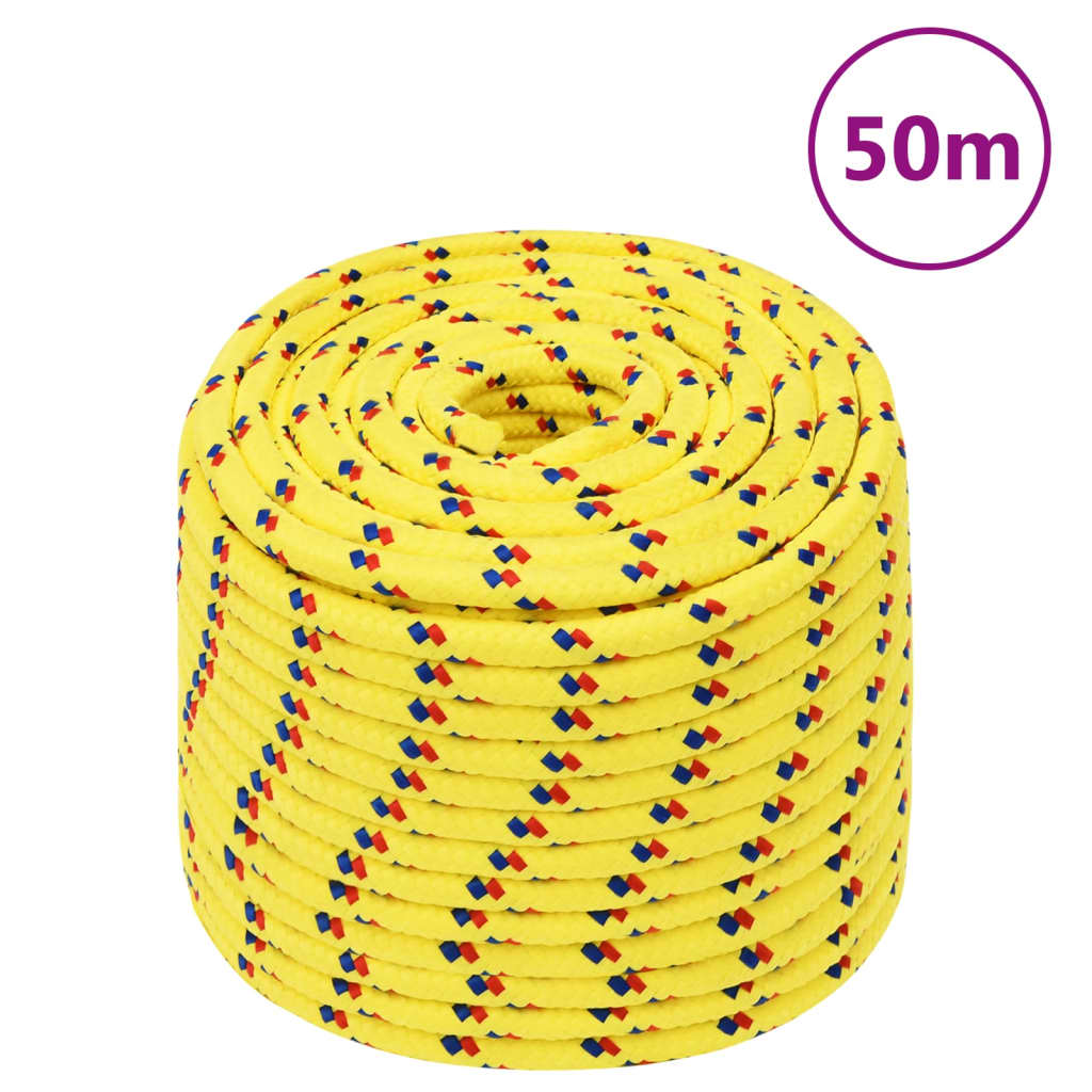 Brodski konop žuti 14 mm 50 m od polipropilena