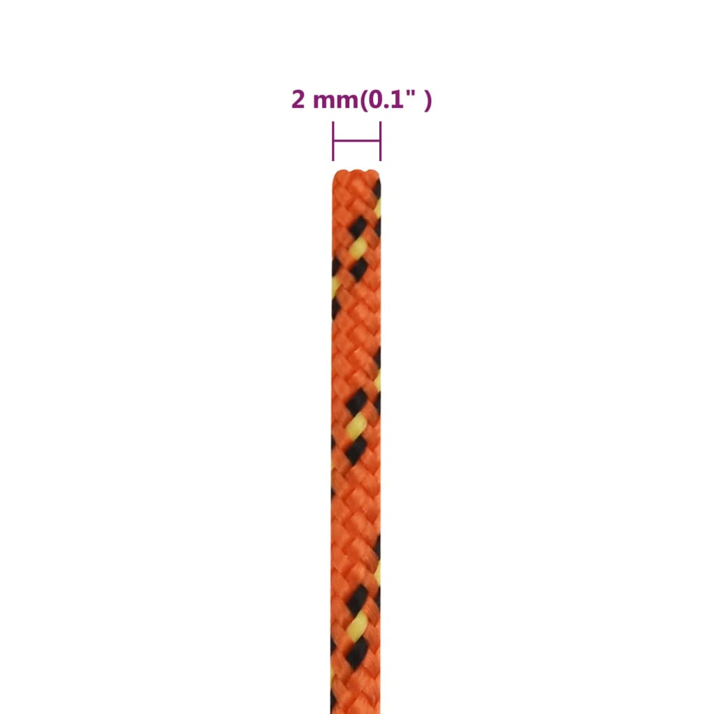 Brodski konop narančasti 2 mm 25 m od polipropilena