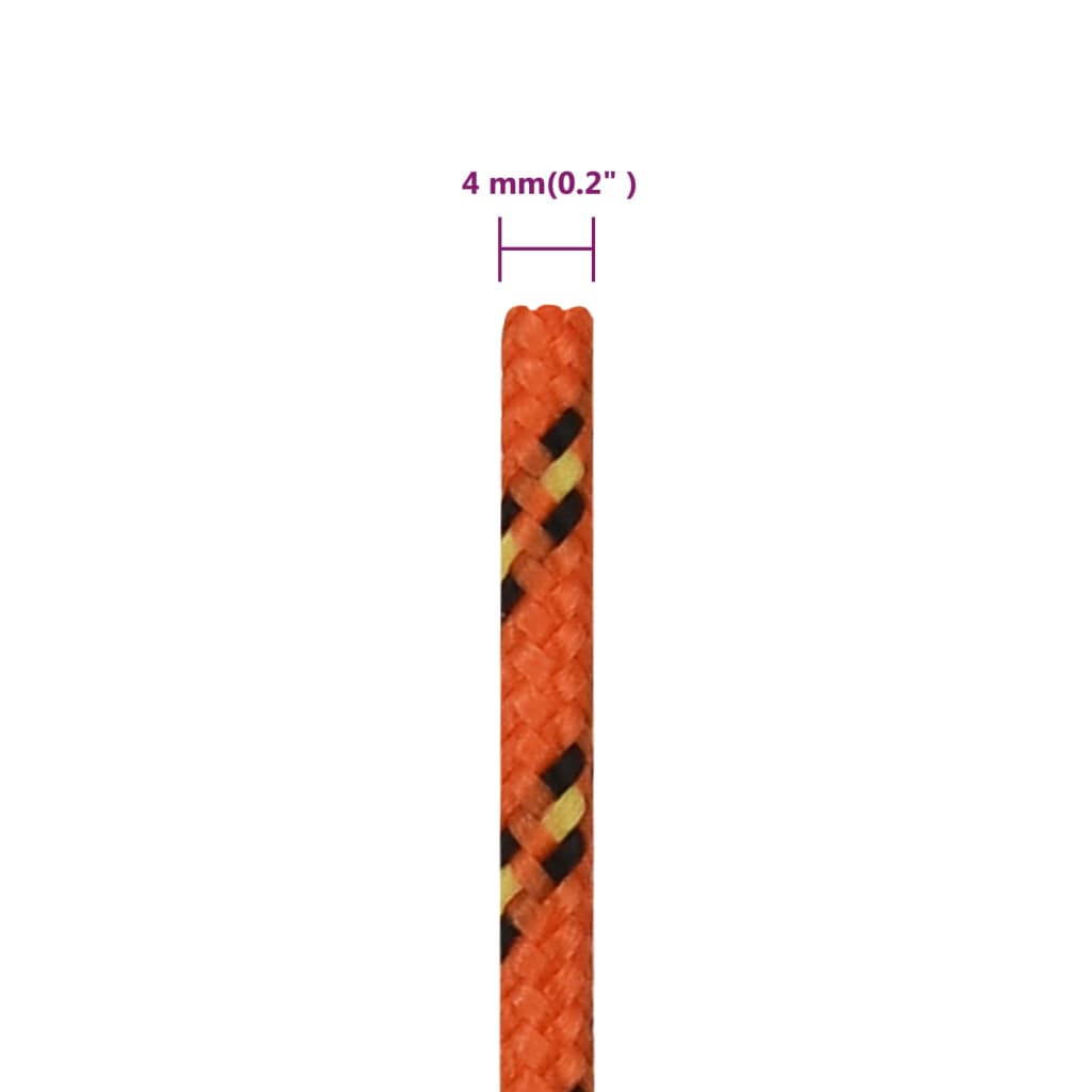 Brodski konop narančasti 4 mm 50 m od polipropilena