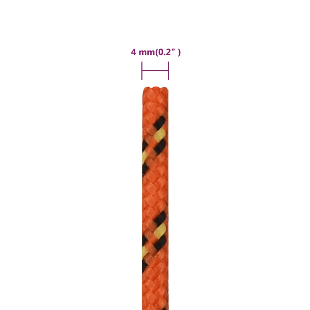 Brodski konop narančasto 4 mm 250 m od polipropilena