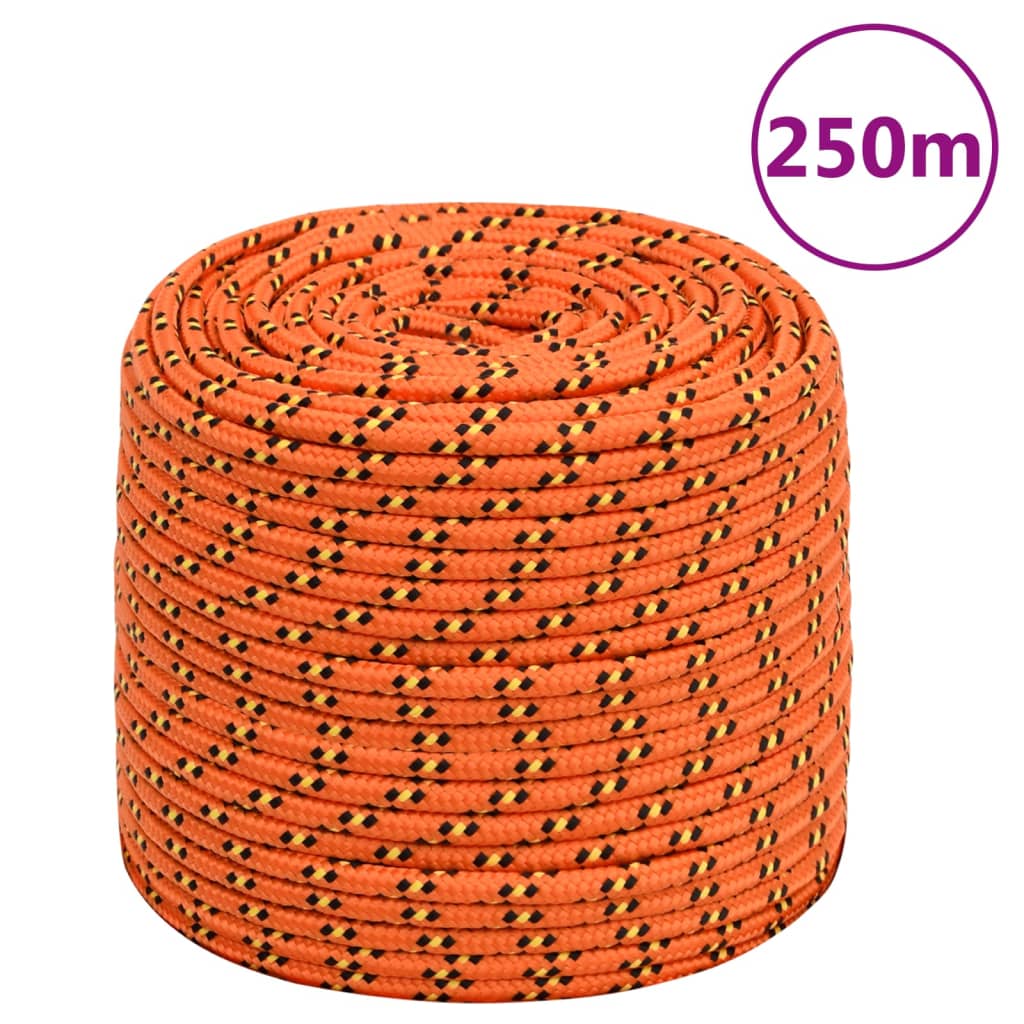 Brodski konop narančasto 6 mm 250 m od polipropilena