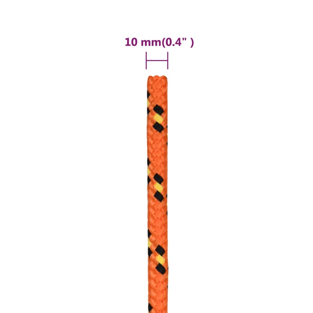 Brodski konop narančasti 10 mm 50 m od polipropilena