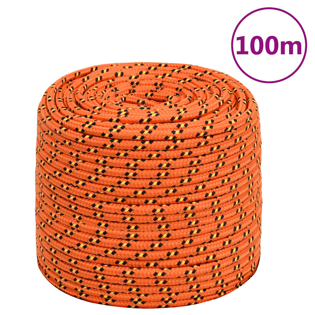 Brodski konop narančasti 10 mm 100 m od polipropilena