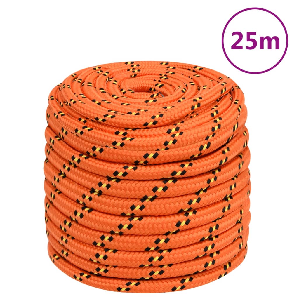 Brodski konop narančasti 16 mm 25 m od polipropilena