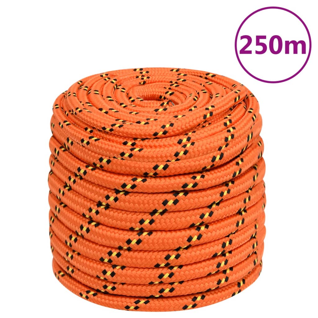 Brodski konop narančasti 16 mm 250 m od polipropilena