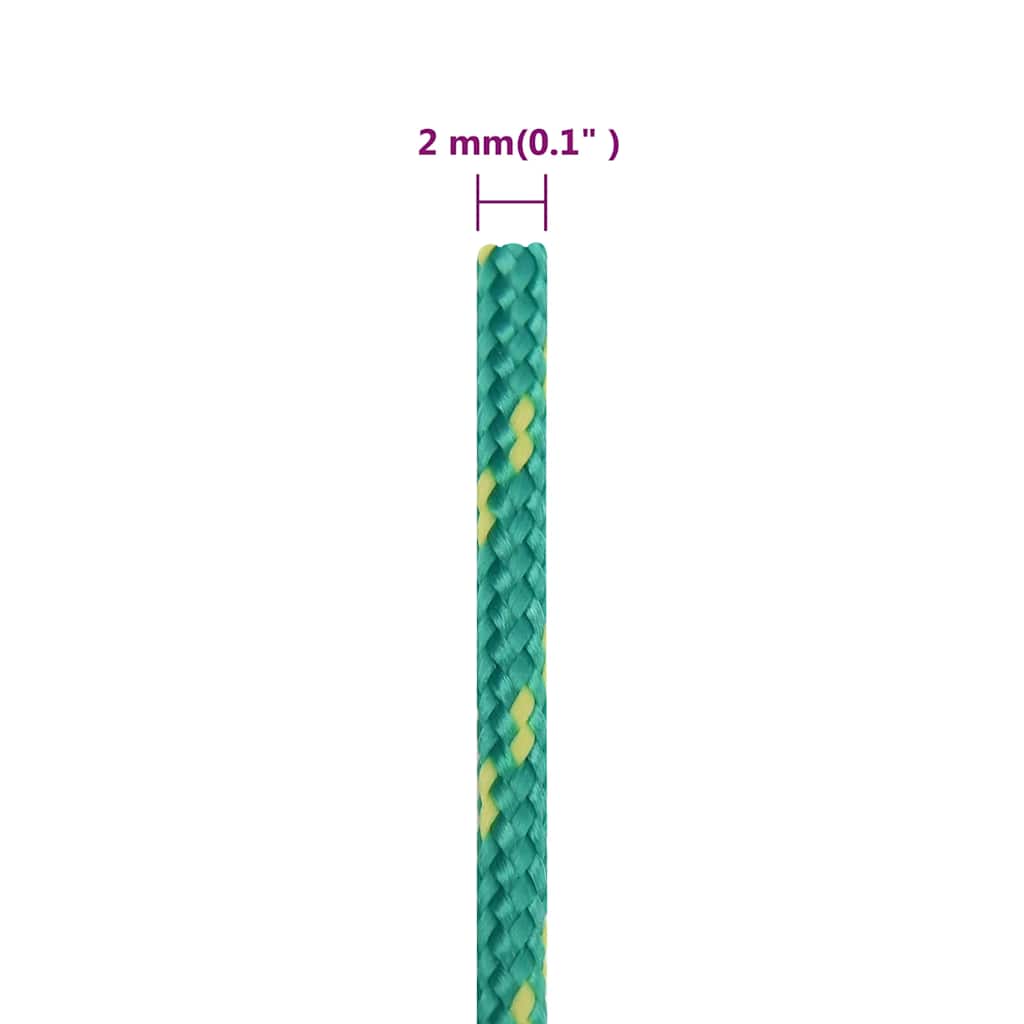 Brodski konop zeleni 2 mm 25 m od polipropilena