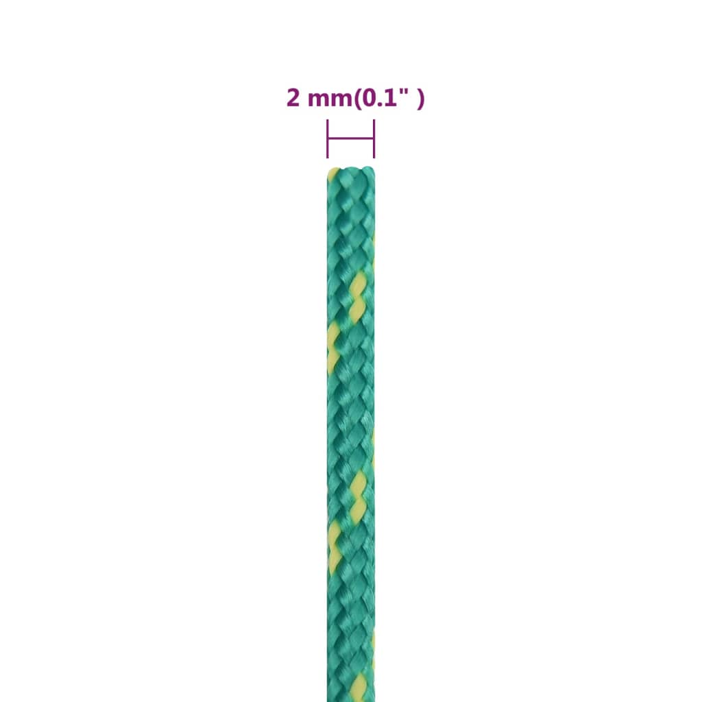 Brodski konop zeleni 2 mm 500 m od polipropilena