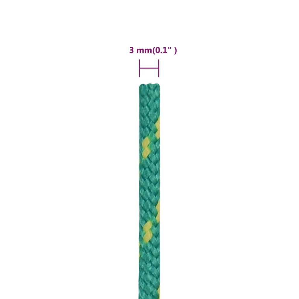 Brodski konop zeleni 3 mm 250 m od polipropilena