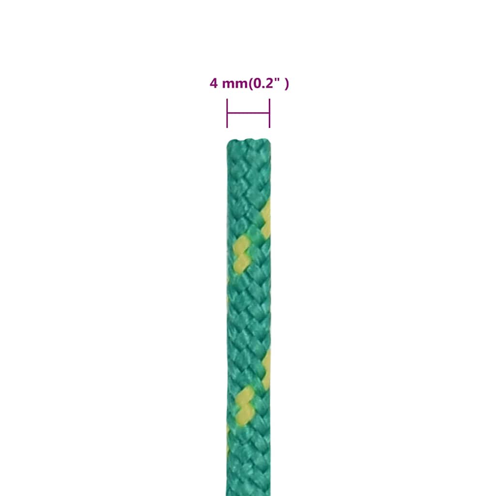 Brodski konop zeleni 4 mm 500 m od polipropilena