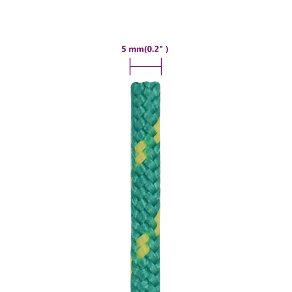 Brodski konop zeleni 5 mm 250 m od polipropilena