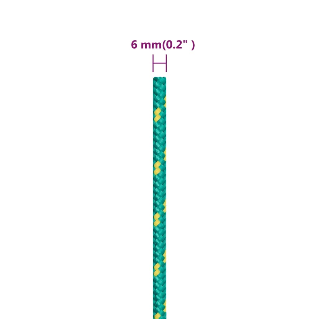 Brodski konop zeleni 6 mm 25 m od polipropilena