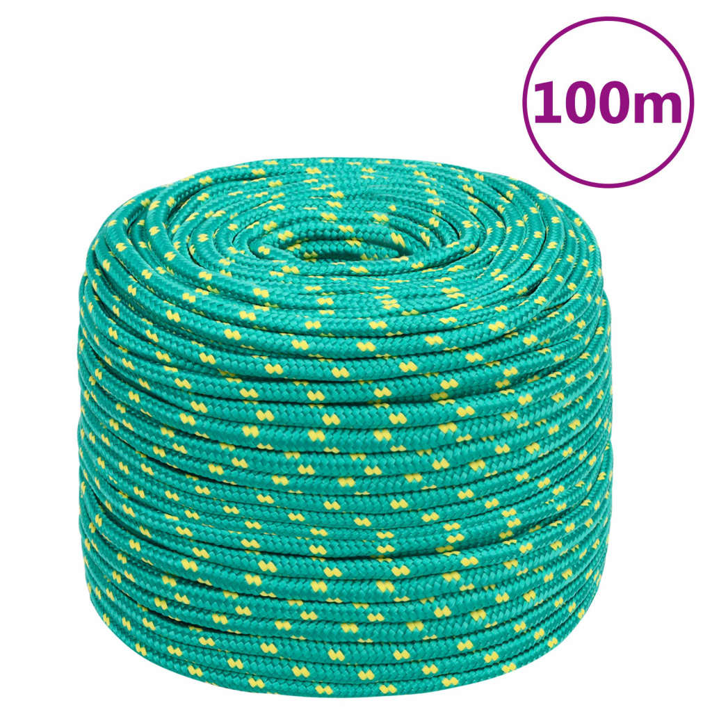 Brodski konop zeleni 6 mm 100 m od polipropilena