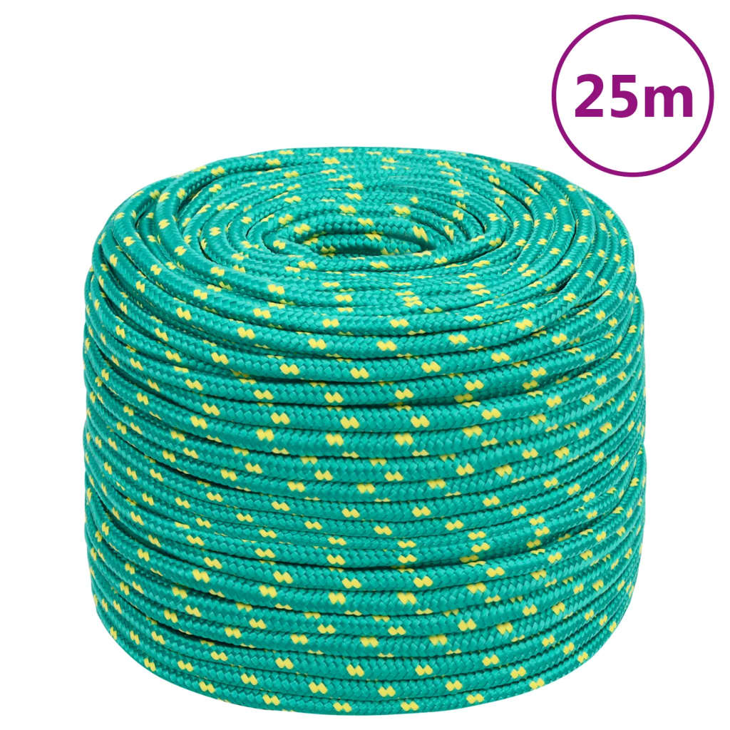 Brodski konop zeleni 8 mm 25 m od polipropilena