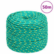 Brodski konop zeleni 10 mm 50 m od polipropilena