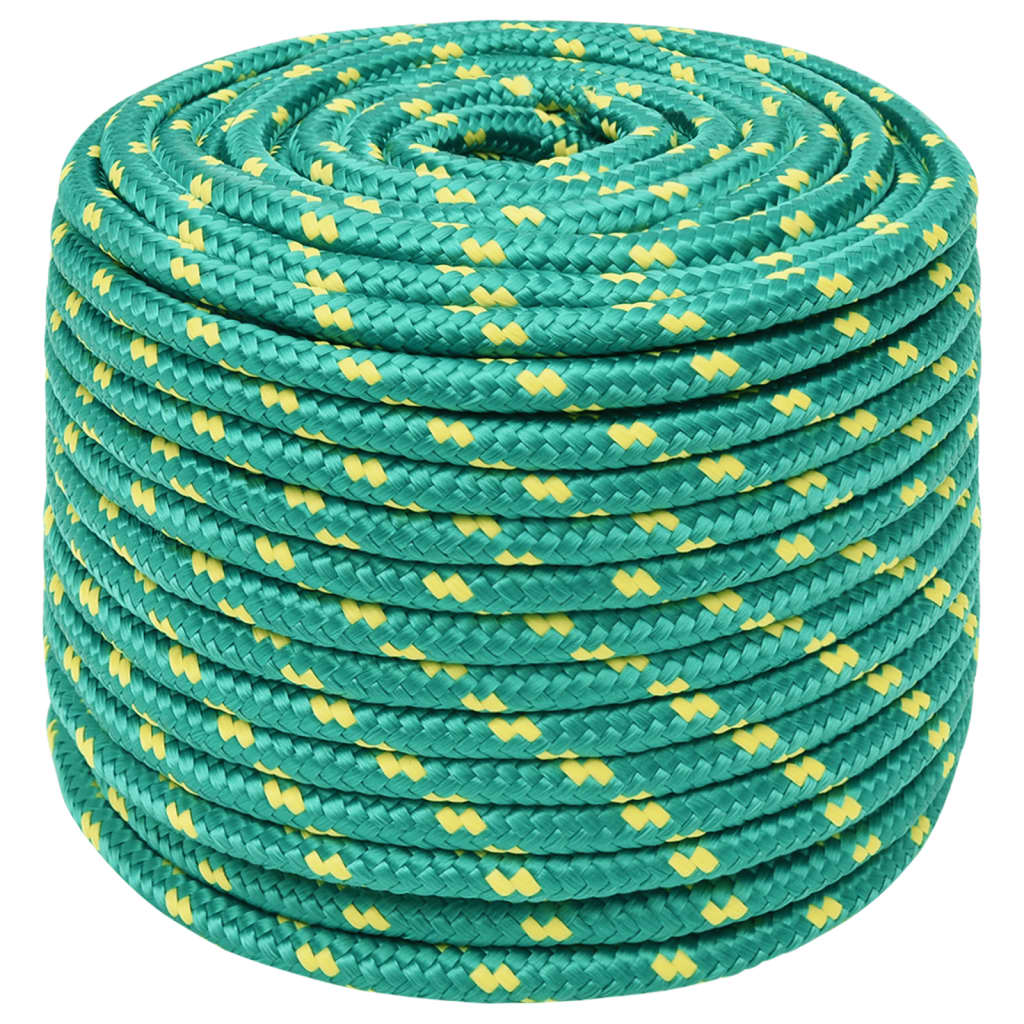 Brodski konop zeleni 12 mm 100 m od polipropilena