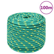 Brodski konop zeleni 14 mm 100 m od polipropilena
