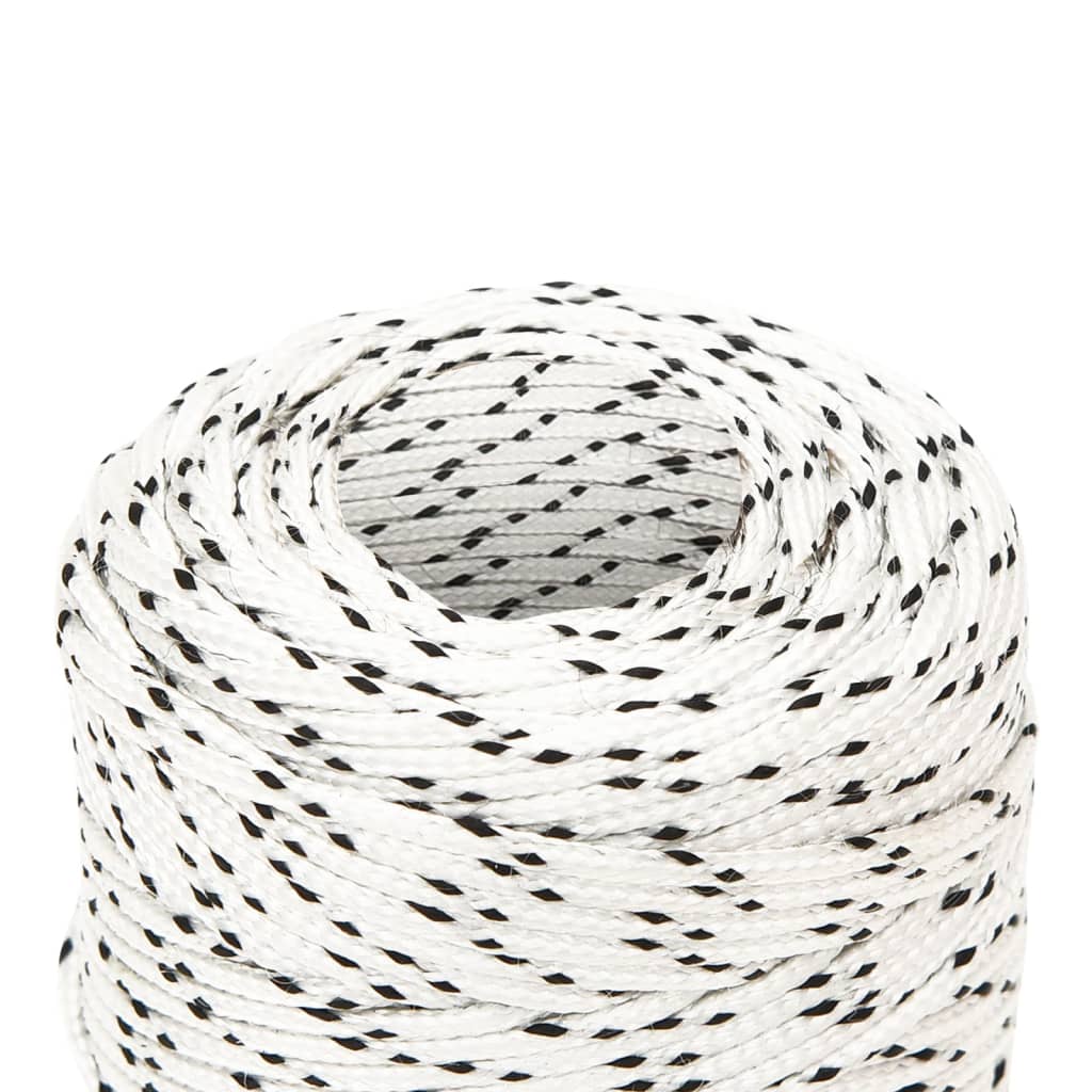 Pleteni brodski konop bijeli 2 mm x 100 m poliesterski