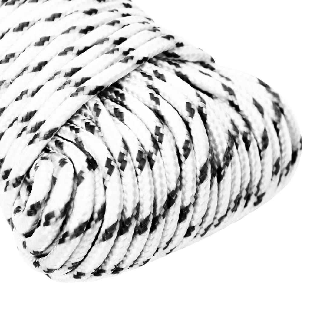 Pleteni brodski konop bijeli 3 mm x 250 m poliesterski