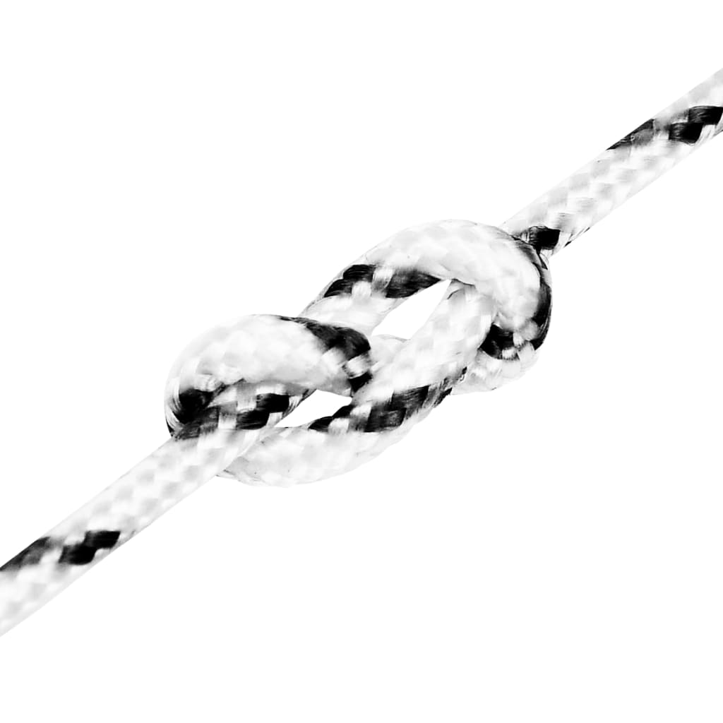 Pleteni brodski konop bijeli 5 mm x 100 m poliesterski
