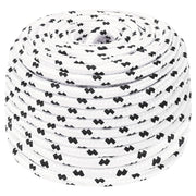 Pleteni brodski konop bijeli 6 mm x 100 m poliesterski