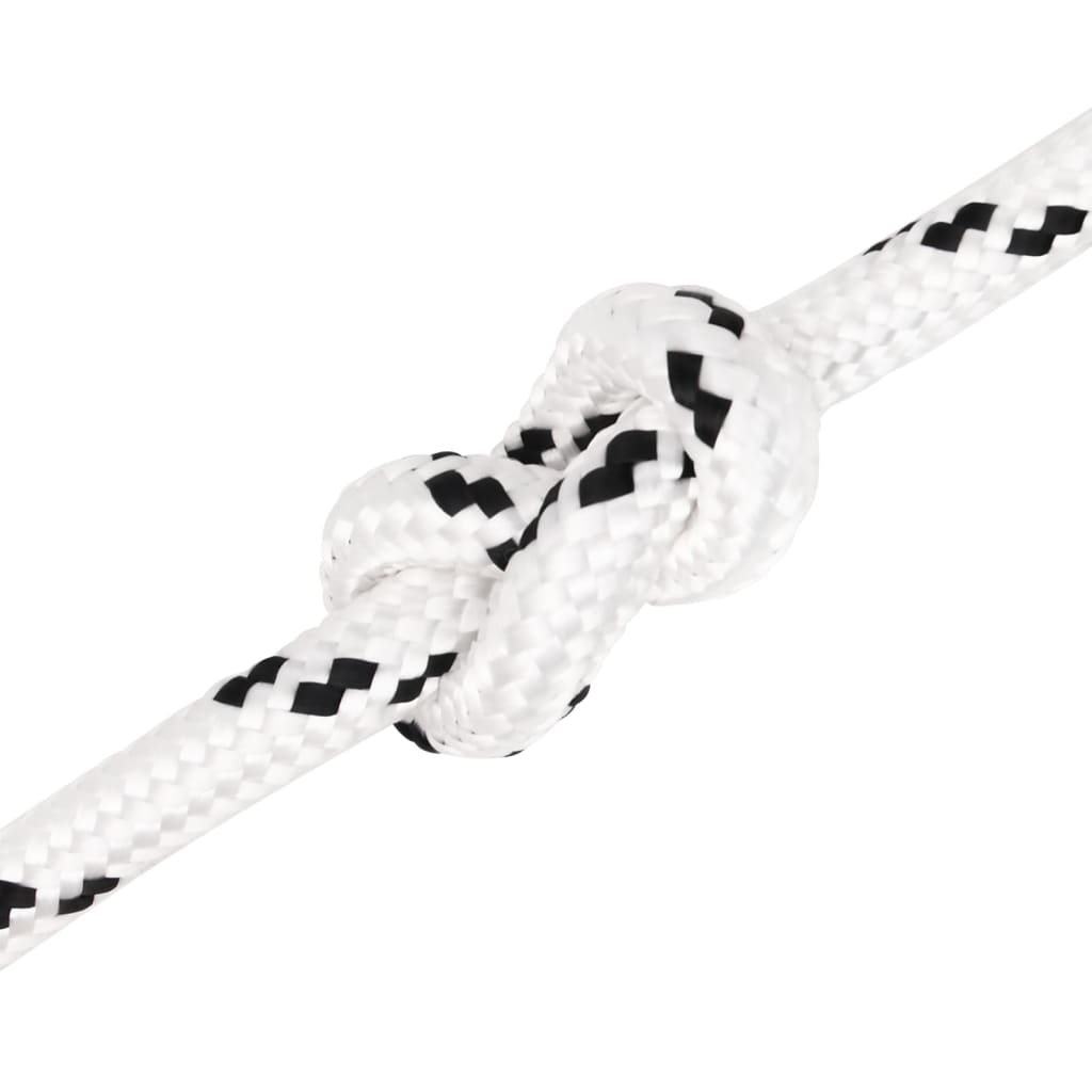 Pleteni brodski konop bijeli 14 mm x 100 m poliesterski