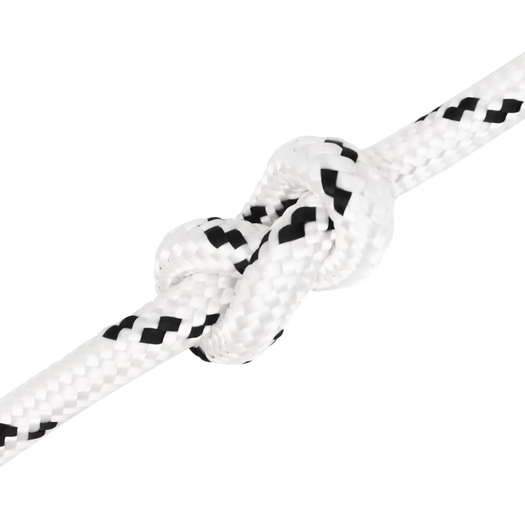 Pleteni brodski konop bijeli 14 mm x 250 m poliesterski