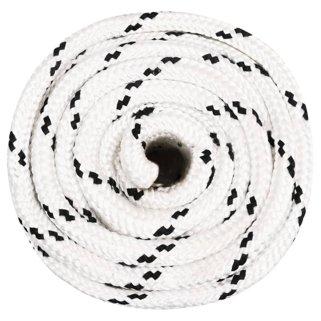 Radno uže bijeli 20 mm 25 m poliestersko