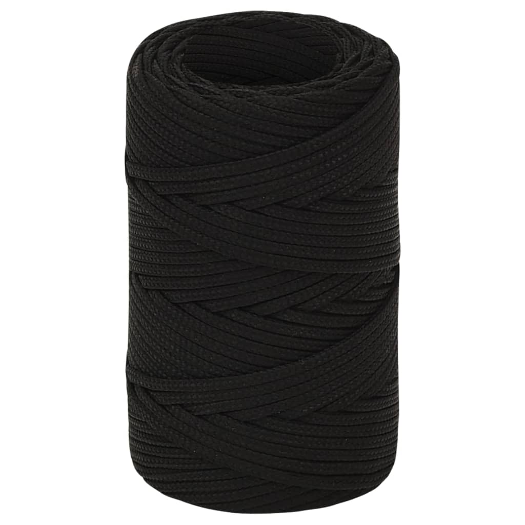 Radno uže crno 2 mm 100 m poliestersko